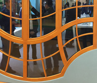 彩色断桥铝门窗断脚样品图+中空玻璃（德国技术合资生产，65型材封阳台价格更实惠！！！）